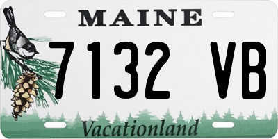 ME license plate 7132VB