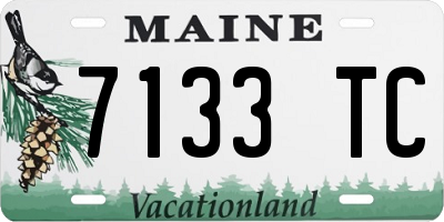 ME license plate 7133TC