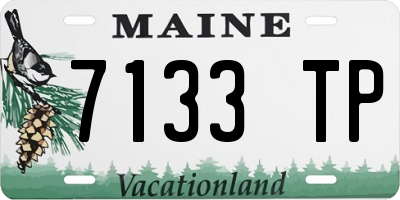 ME license plate 7133TP