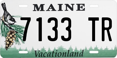 ME license plate 7133TR