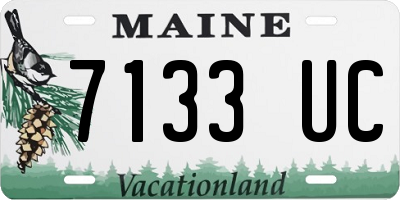 ME license plate 7133UC
