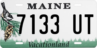 ME license plate 7133UT