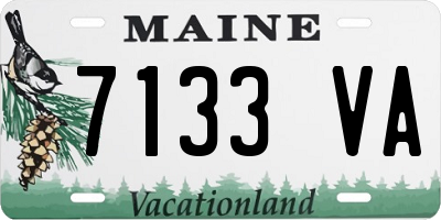 ME license plate 7133VA