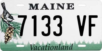 ME license plate 7133VF