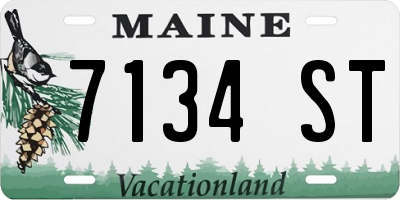 ME license plate 7134ST