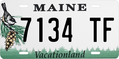 ME license plate 7134TF