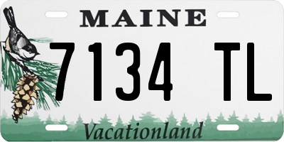 ME license plate 7134TL