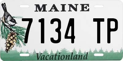 ME license plate 7134TP