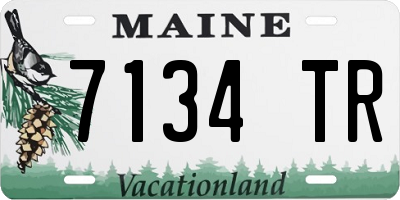 ME license plate 7134TR