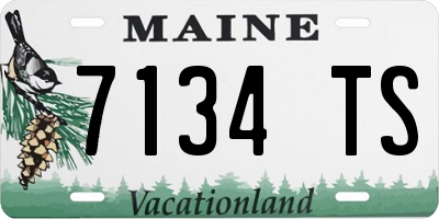 ME license plate 7134TS