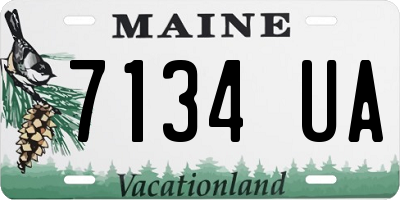 ME license plate 7134UA