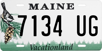 ME license plate 7134UG