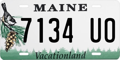 ME license plate 7134UO