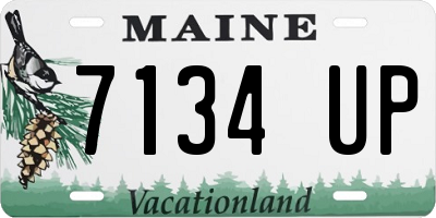 ME license plate 7134UP