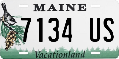 ME license plate 7134US