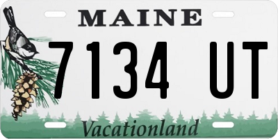 ME license plate 7134UT