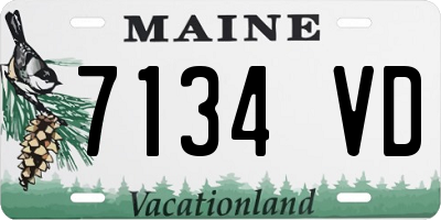 ME license plate 7134VD