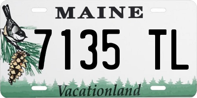 ME license plate 7135TL