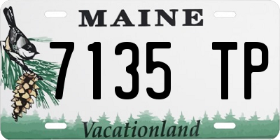 ME license plate 7135TP