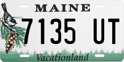 ME license plate 7135UT
