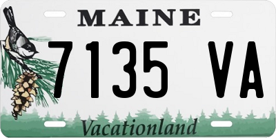 ME license plate 7135VA
