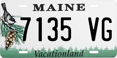 ME license plate 7135VG