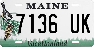 ME license plate 7136UK
