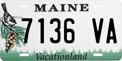 ME license plate 7136VA