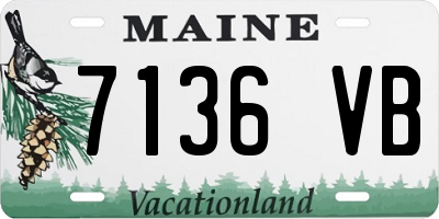 ME license plate 7136VB