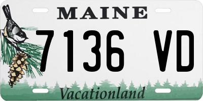 ME license plate 7136VD