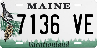 ME license plate 7136VE