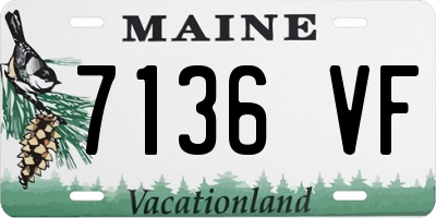 ME license plate 7136VF