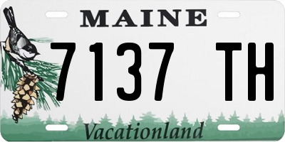 ME license plate 7137TH