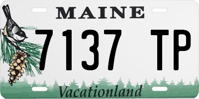 ME license plate 7137TP