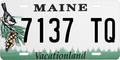 ME license plate 7137TQ