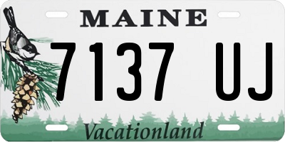 ME license plate 7137UJ