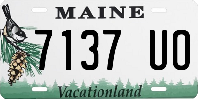 ME license plate 7137UO