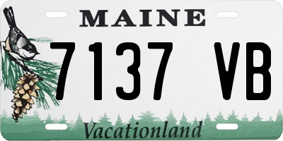 ME license plate 7137VB