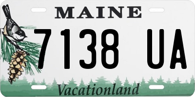 ME license plate 7138UA