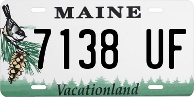 ME license plate 7138UF