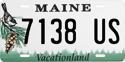 ME license plate 7138US