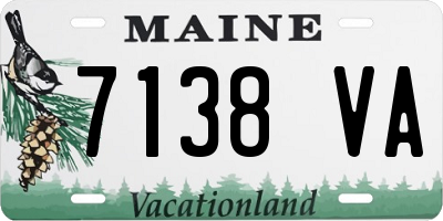 ME license plate 7138VA