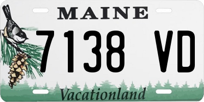 ME license plate 7138VD