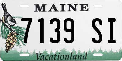 ME license plate 7139SI