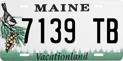 ME license plate 7139TB