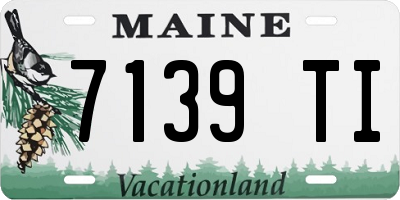 ME license plate 7139TI