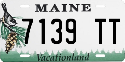 ME license plate 7139TT