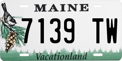 ME license plate 7139TW