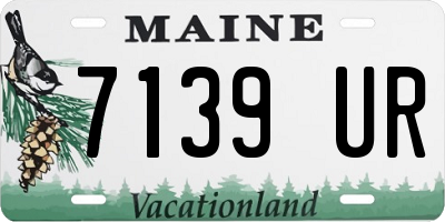 ME license plate 7139UR