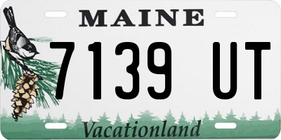 ME license plate 7139UT
